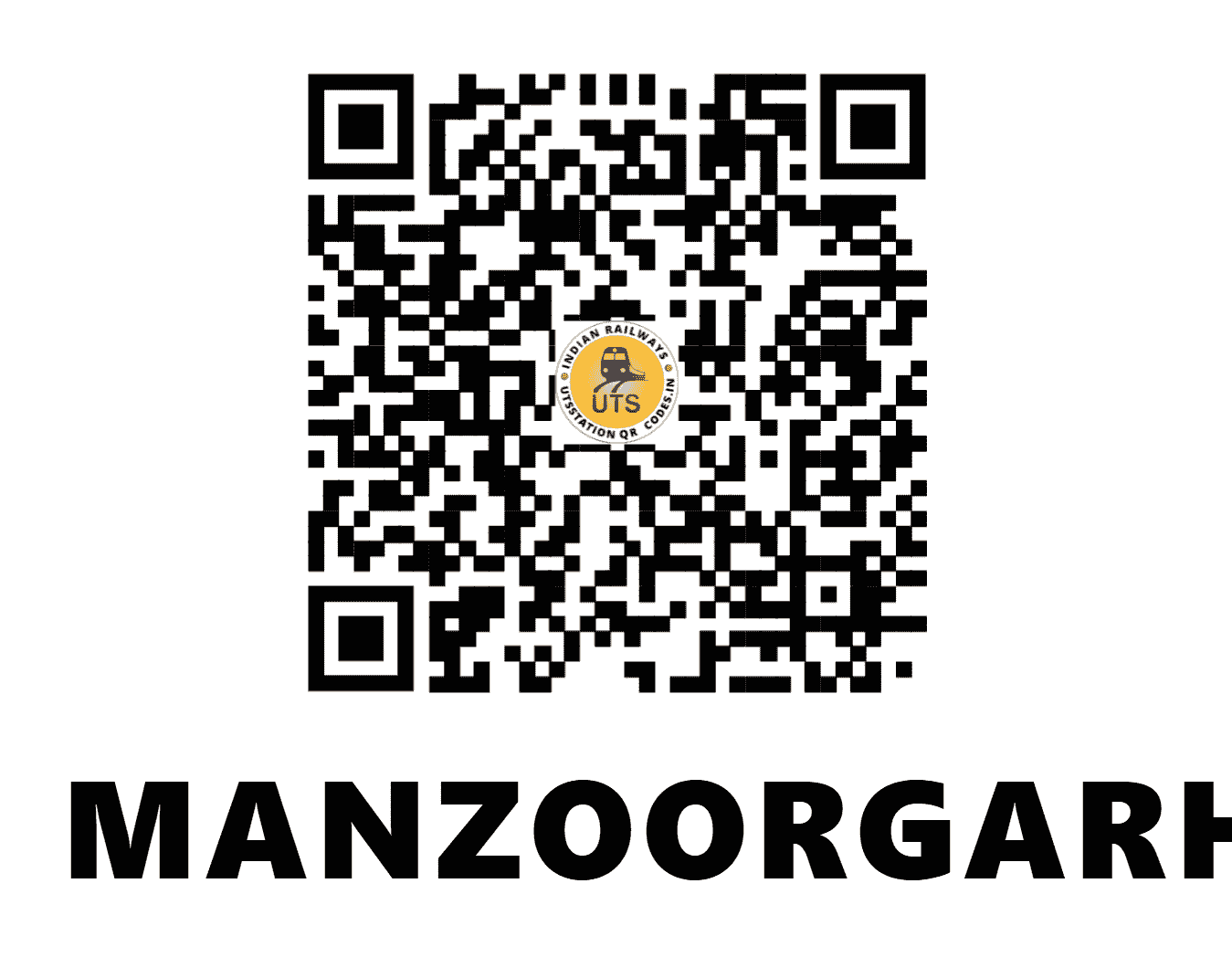 UTS QR Code for MANZOORGARHI - MZGI (NC - UTTAR PRADESH)